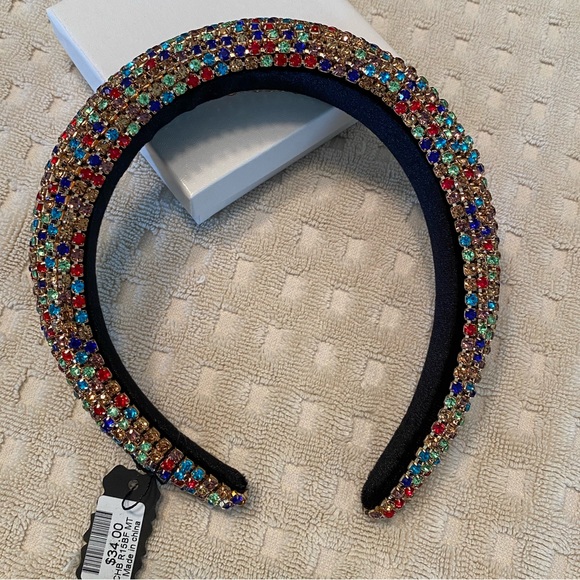 Colorful Rhinestone Embellished Headband - Picture 3 of 3